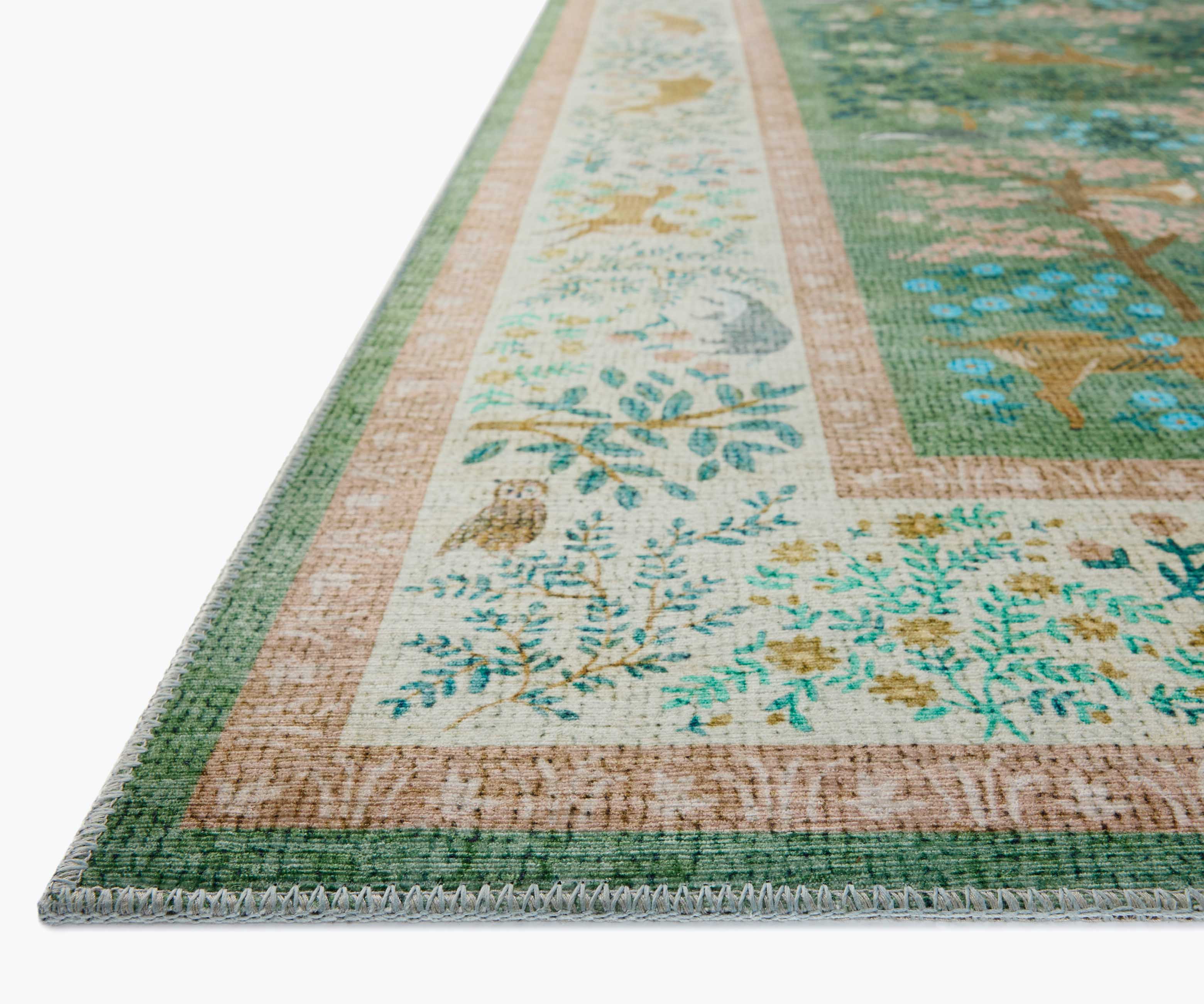 Canopy Woodland Printed Rug - Sage