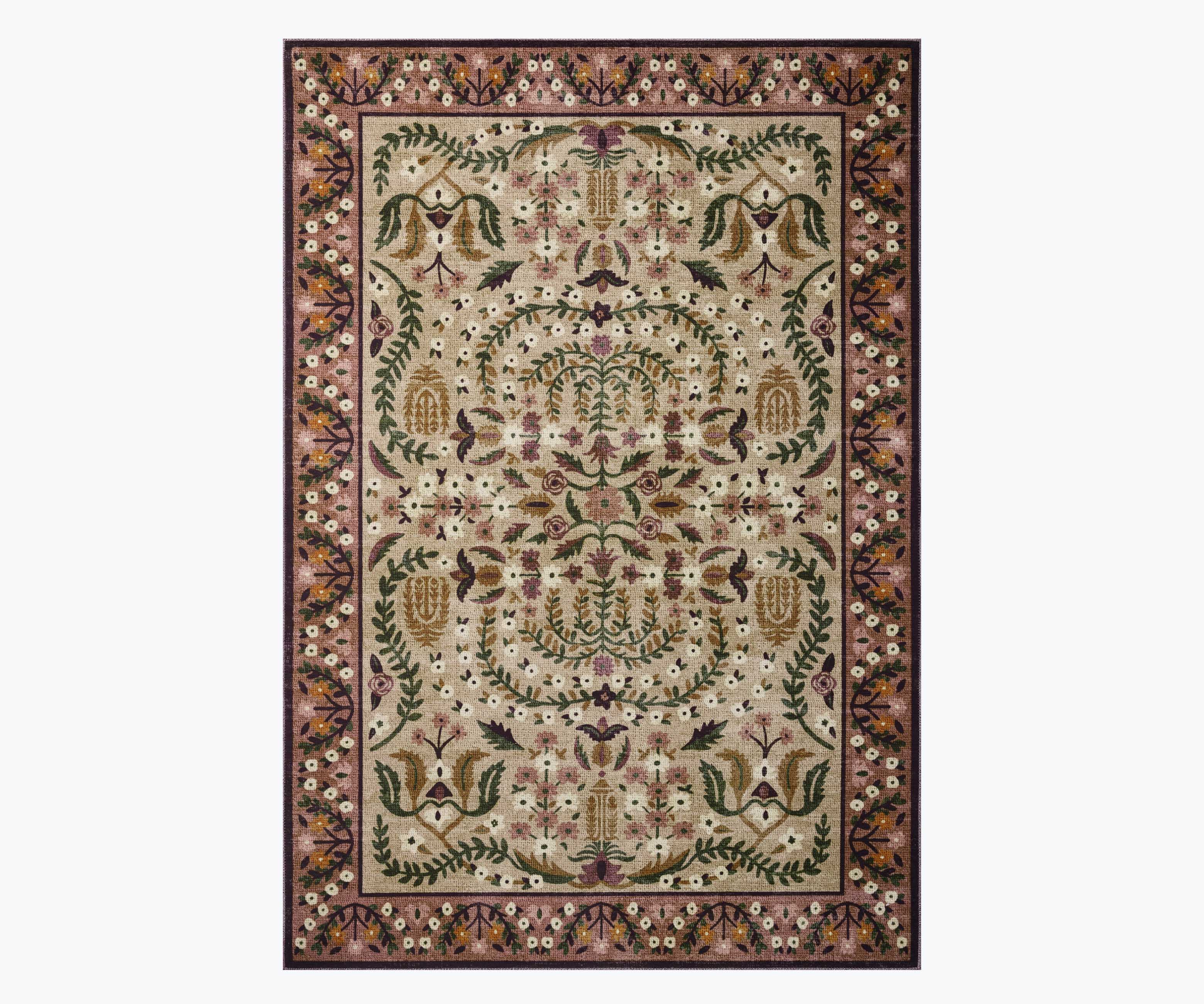 Canopy Edie Printed Rug - Aubergine