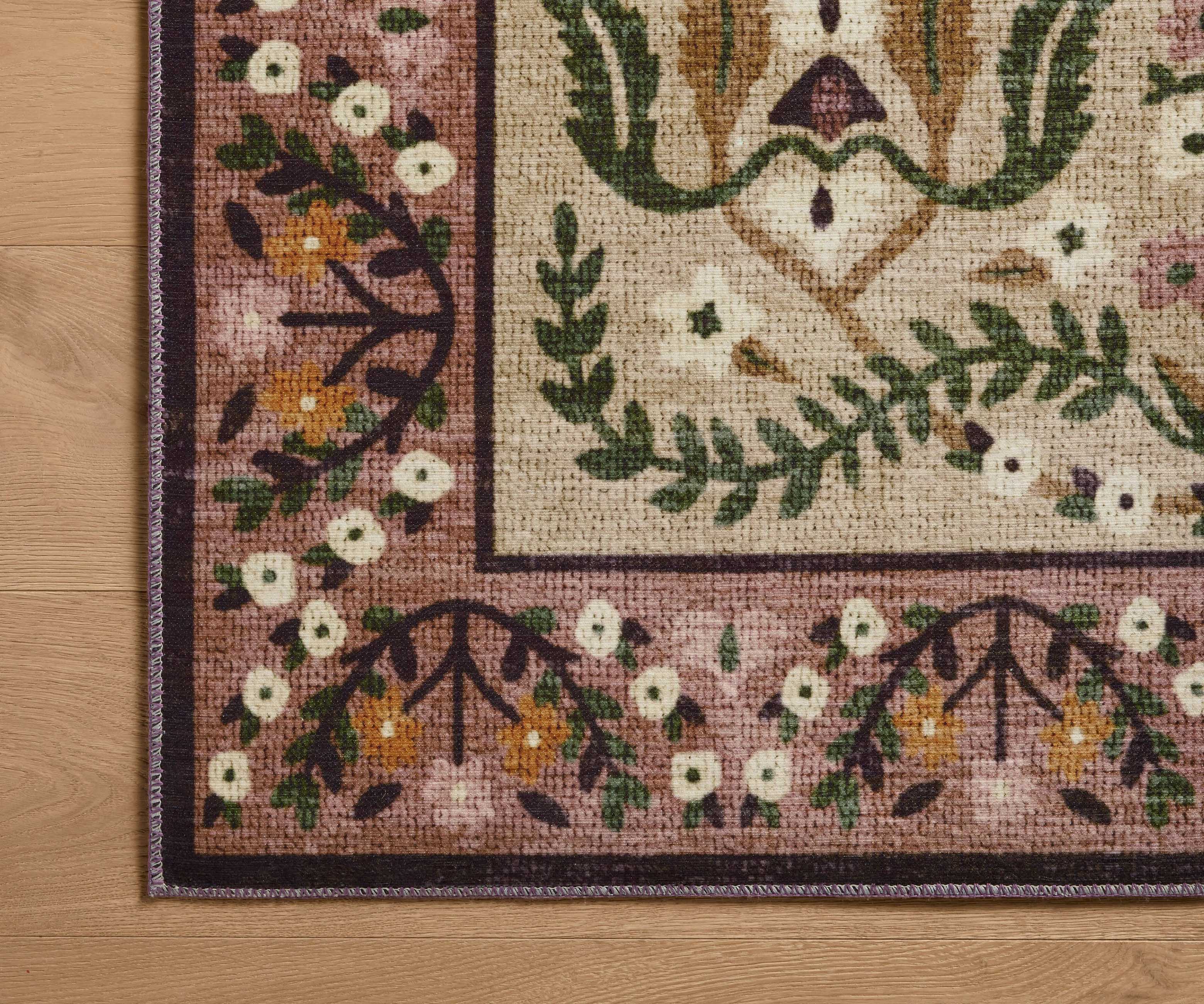 Canopy Edie Printed Rug - Aubergine