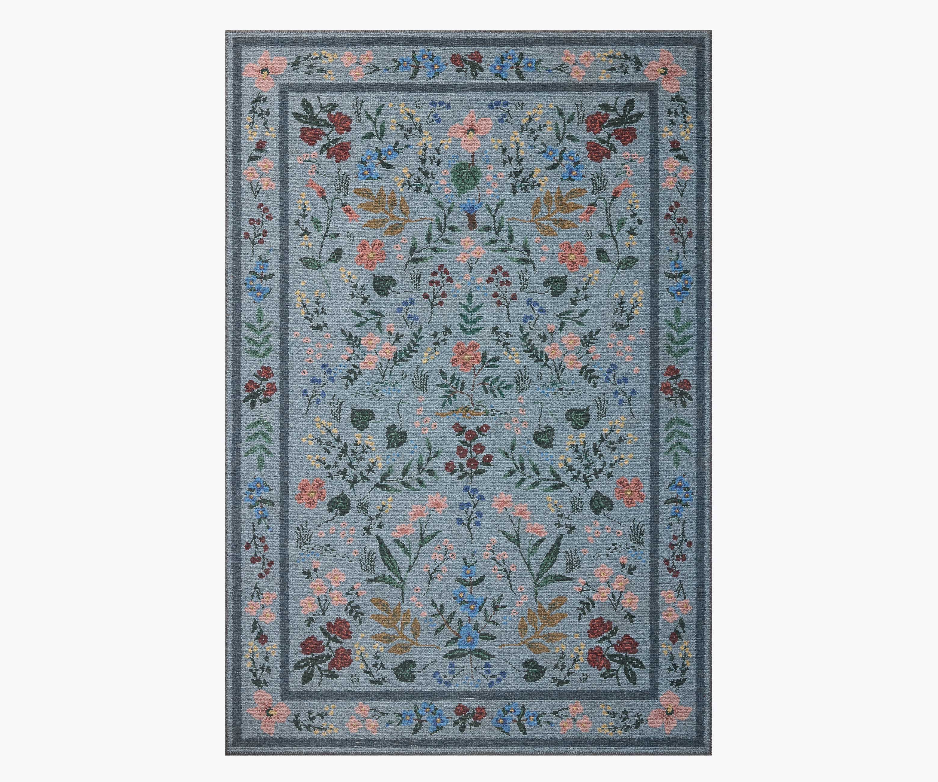 Wildwood Printed Rug - Wildwood Blue