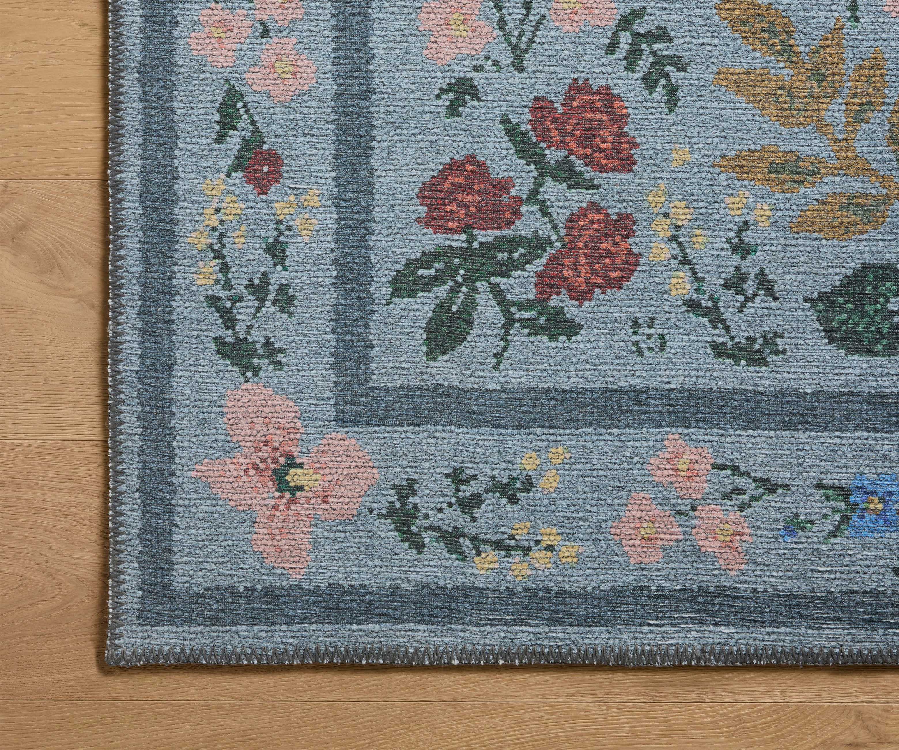 Wildwood Printed Rug - Wildwood Blue
