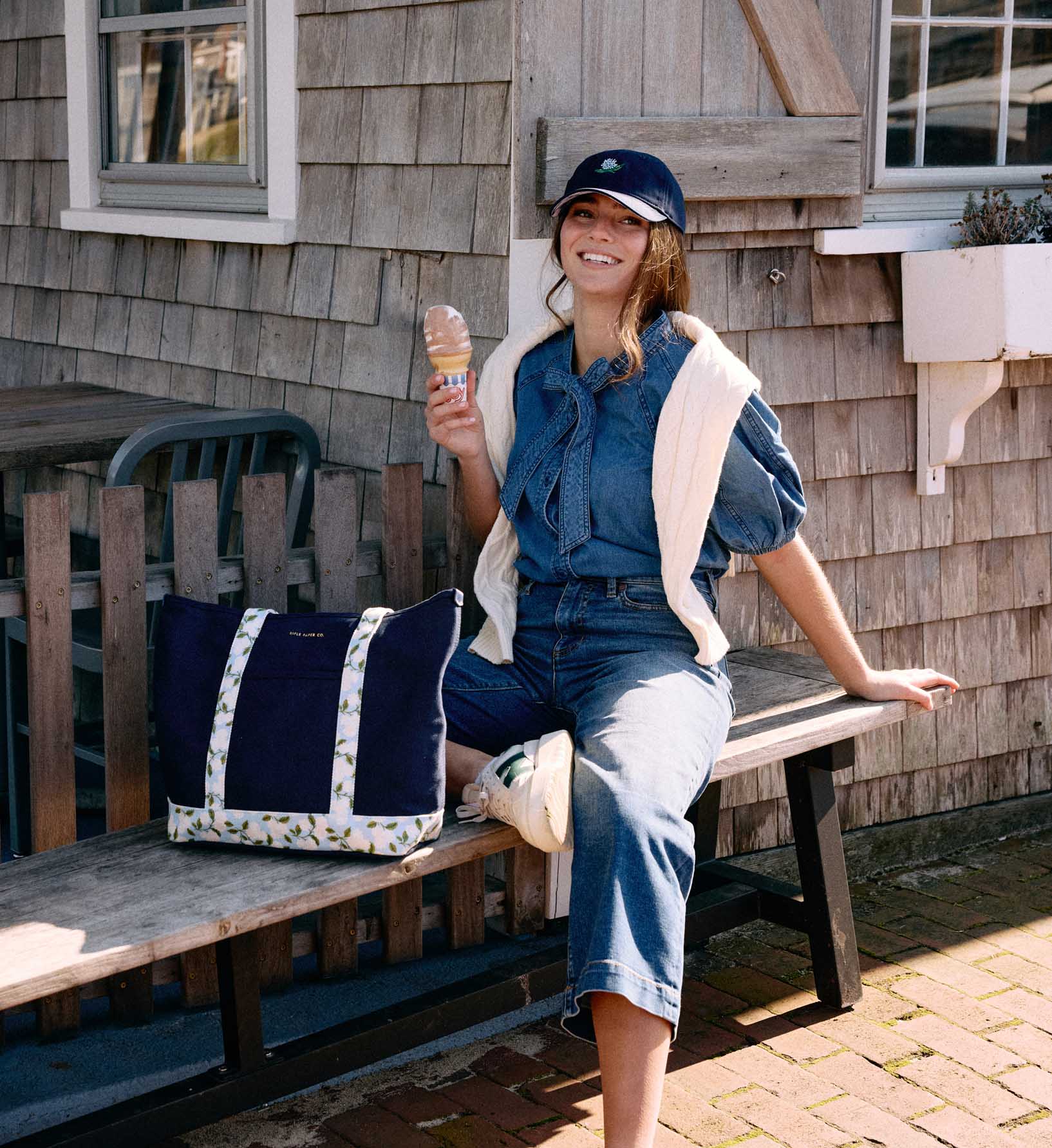 Canvas Carry All - Hydrangea