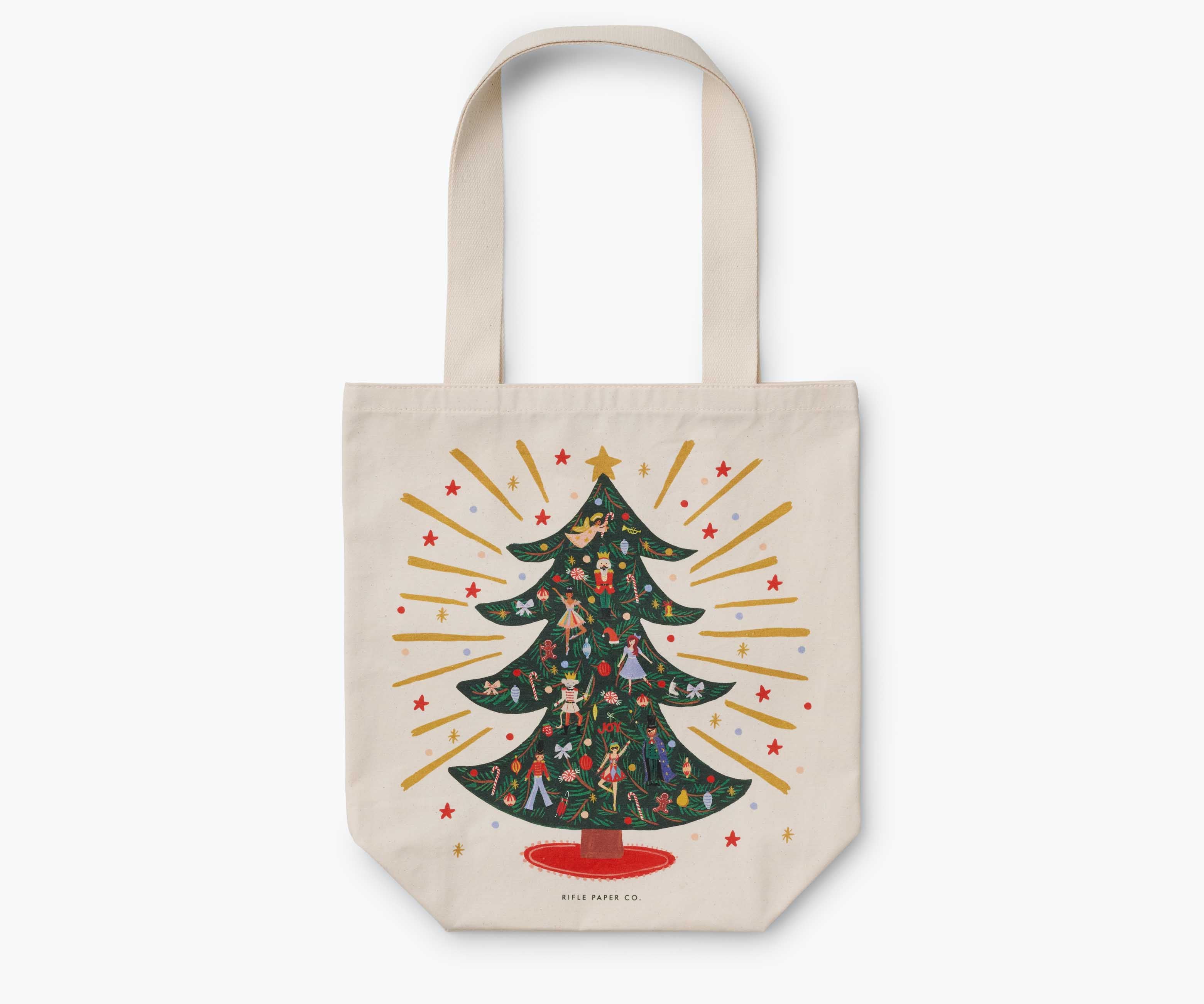 Canvas Tote Bag - Holiday Tree