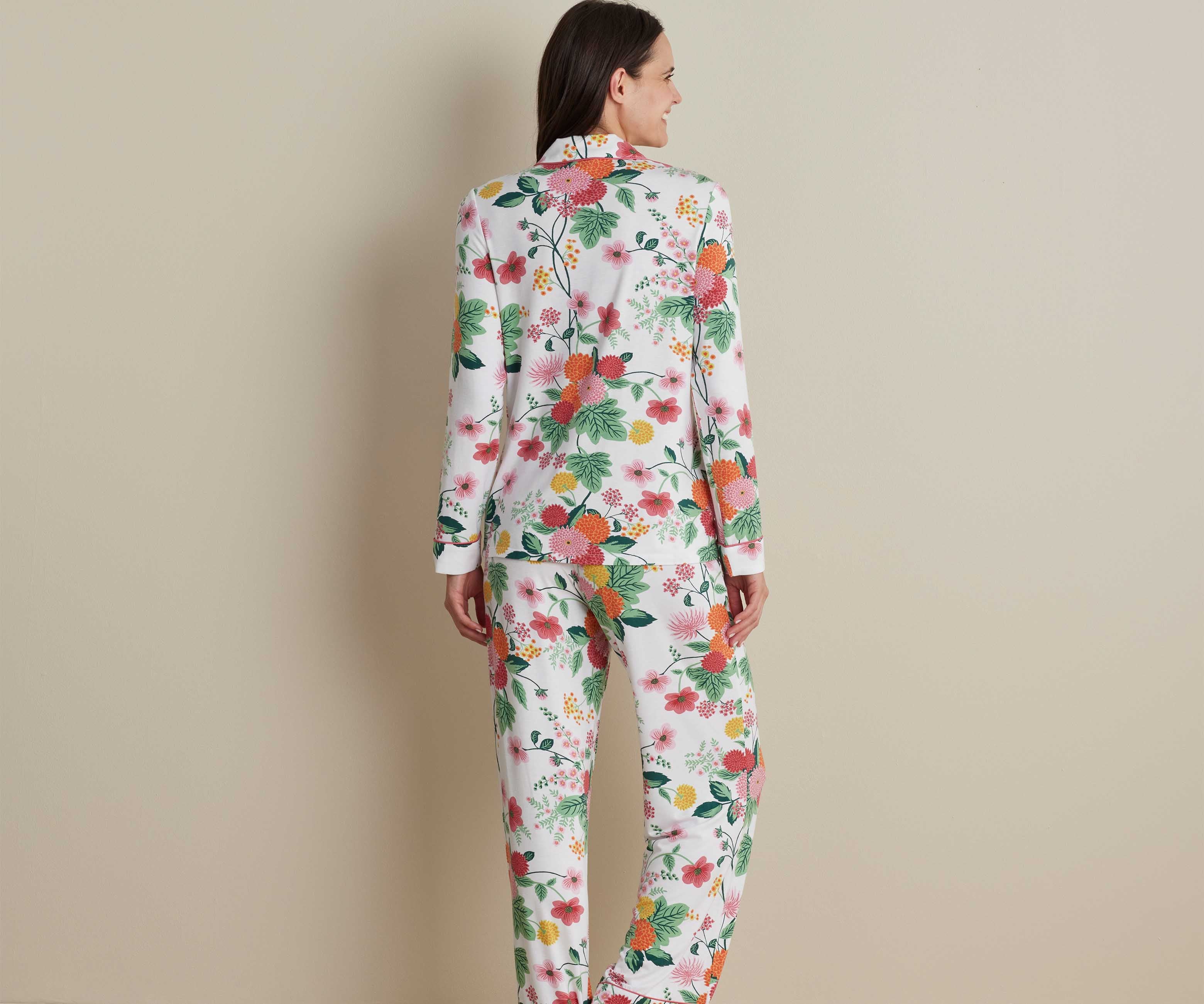 Tencel Modal Button Front Long Set - Dahlia