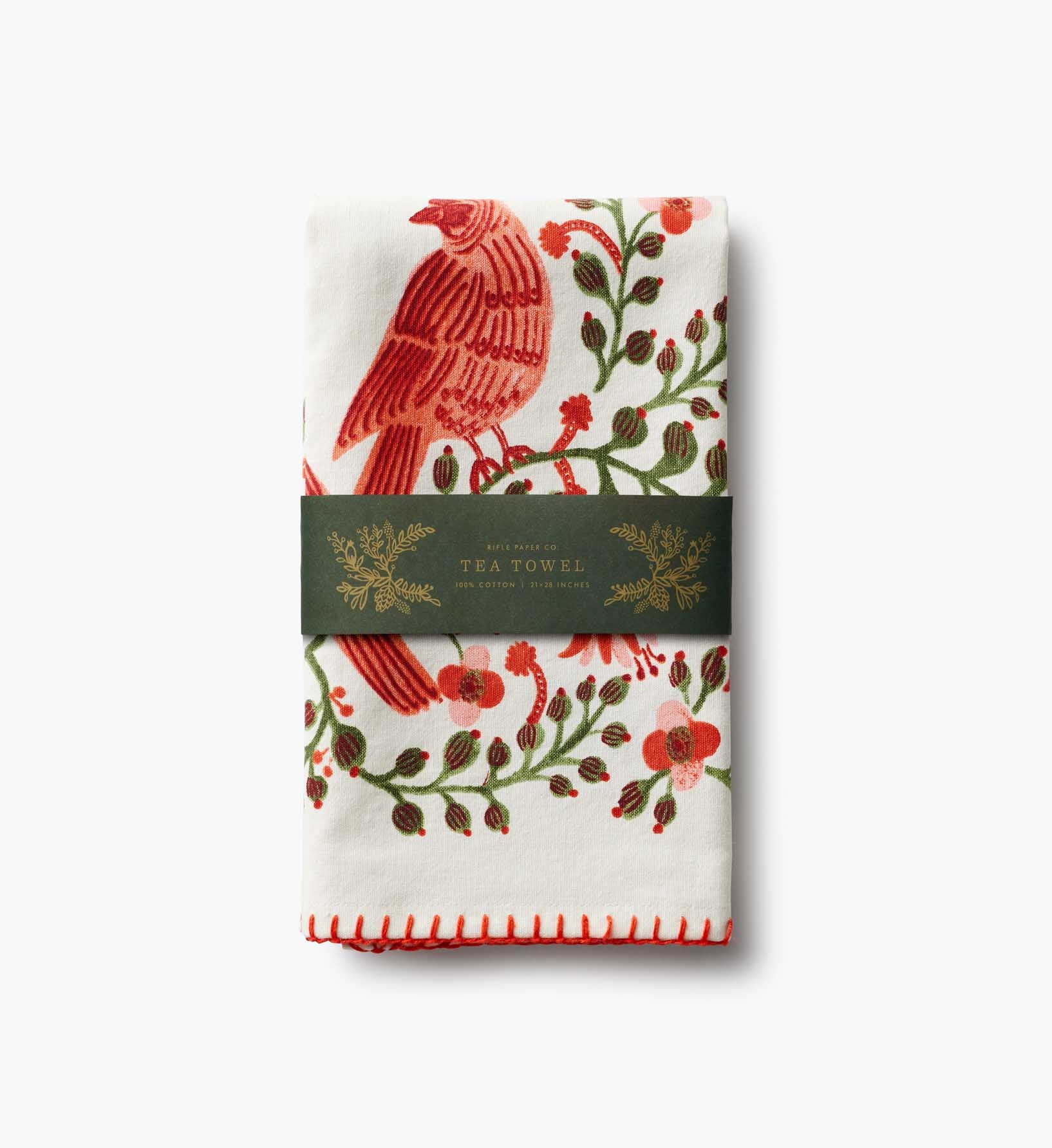 Holiday Tea Towel - Cardinals