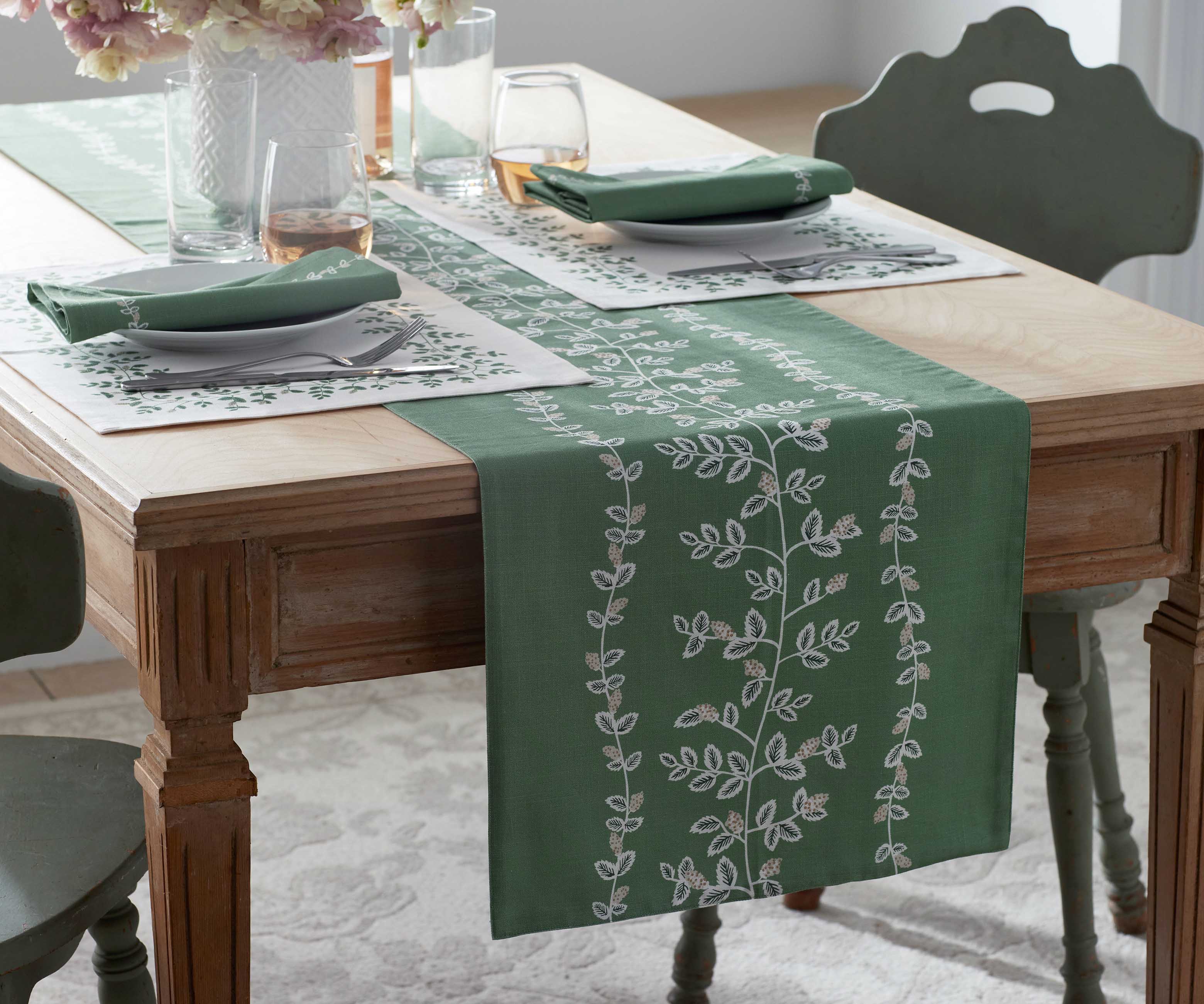 Cotton Placemats - Climbing Vines