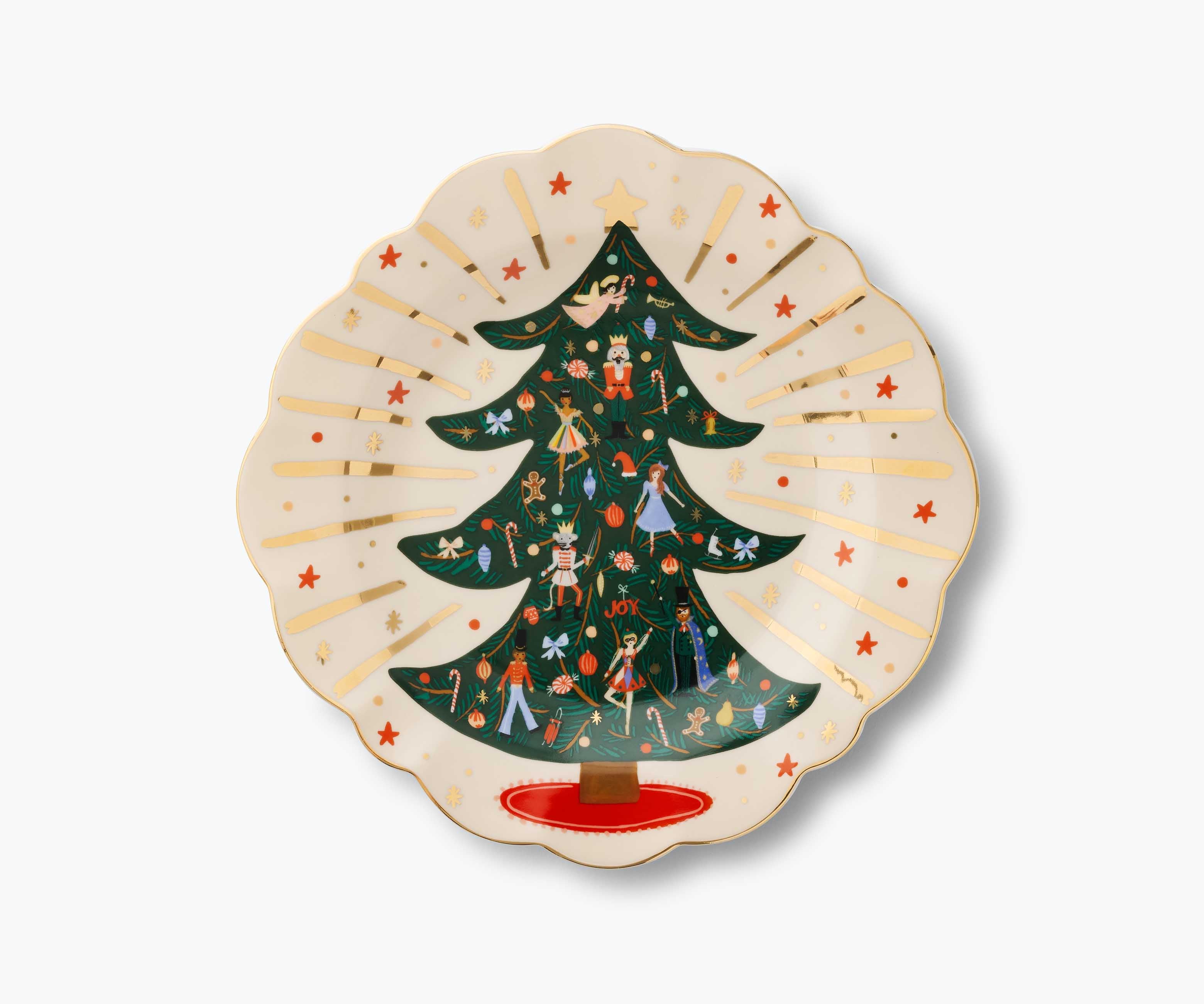 Porcelain Dessert Plate Set - Nutcracker