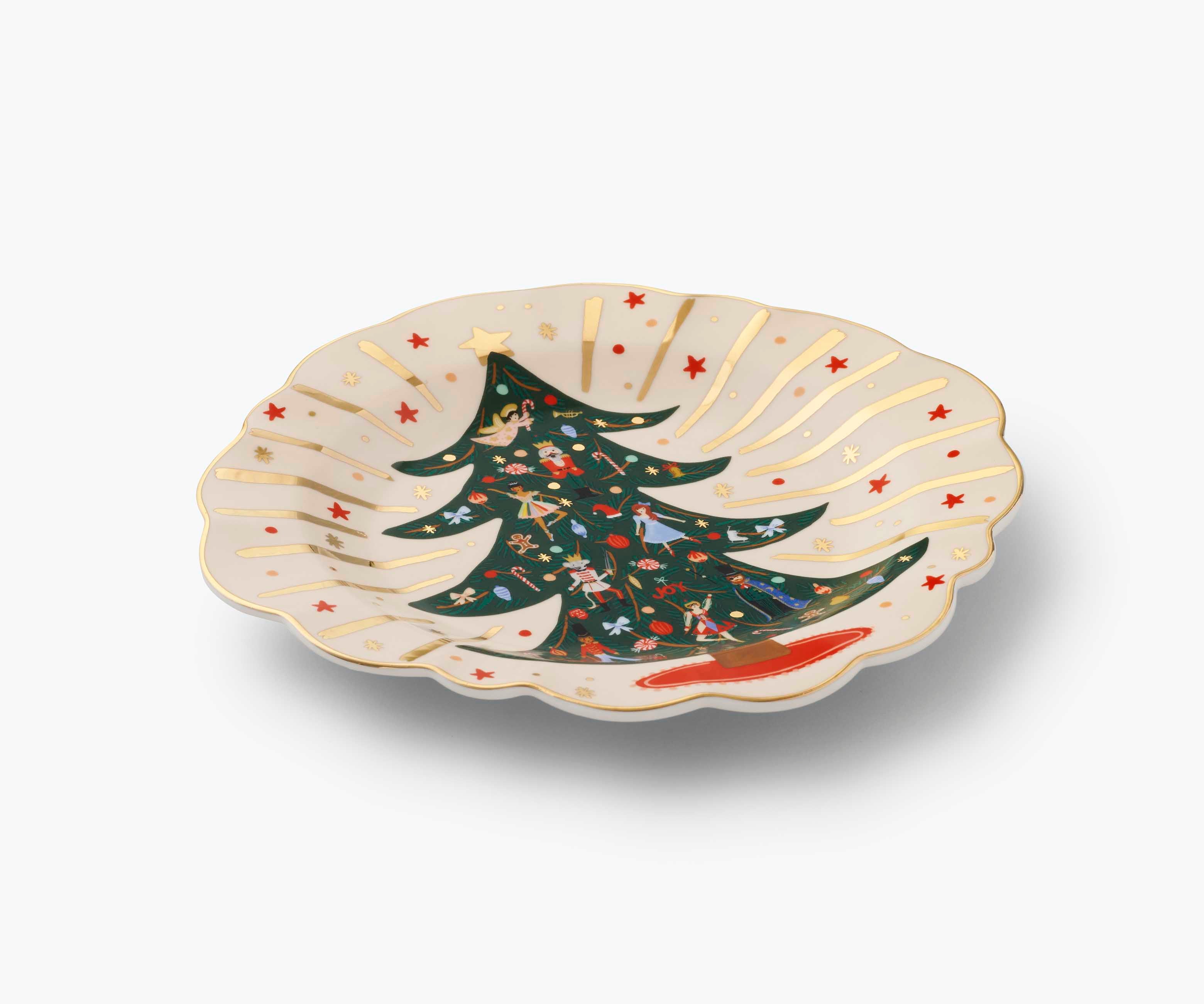 Porcelain Dessert Plate Set - Nutcracker