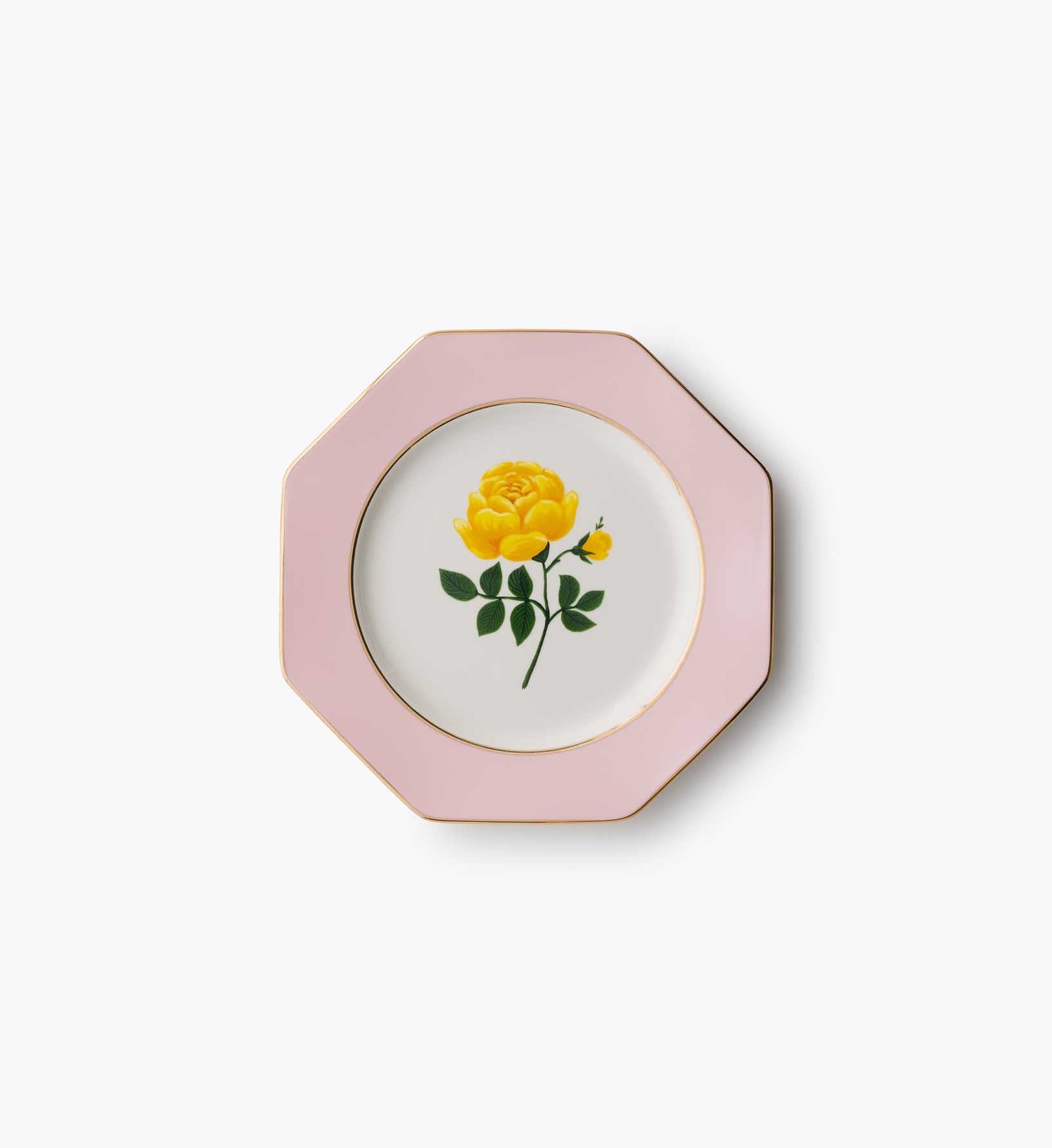 Porcelain Dessert Plate Set - Roses