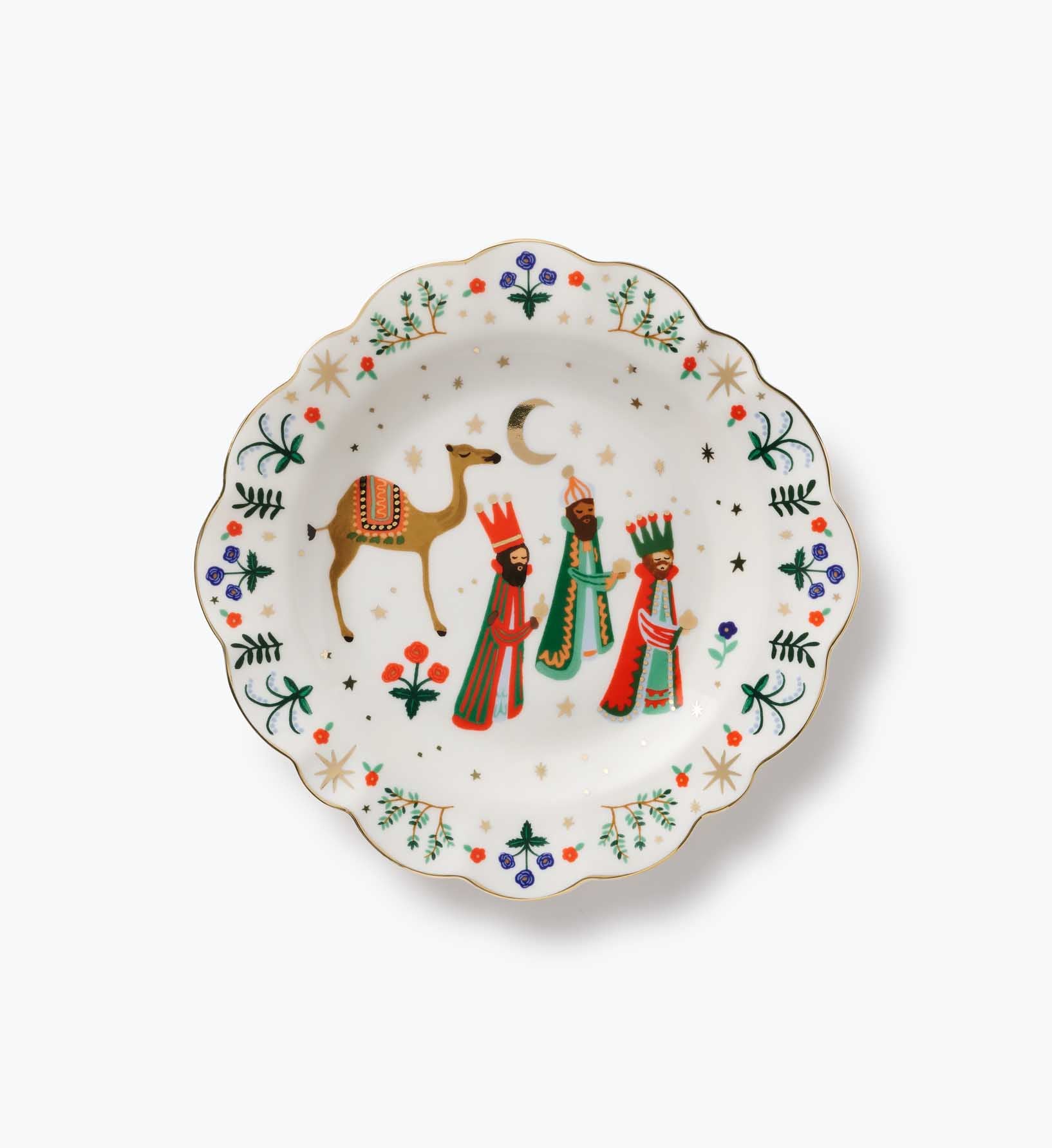 Porcelain Dessert Plate Set - Nativity