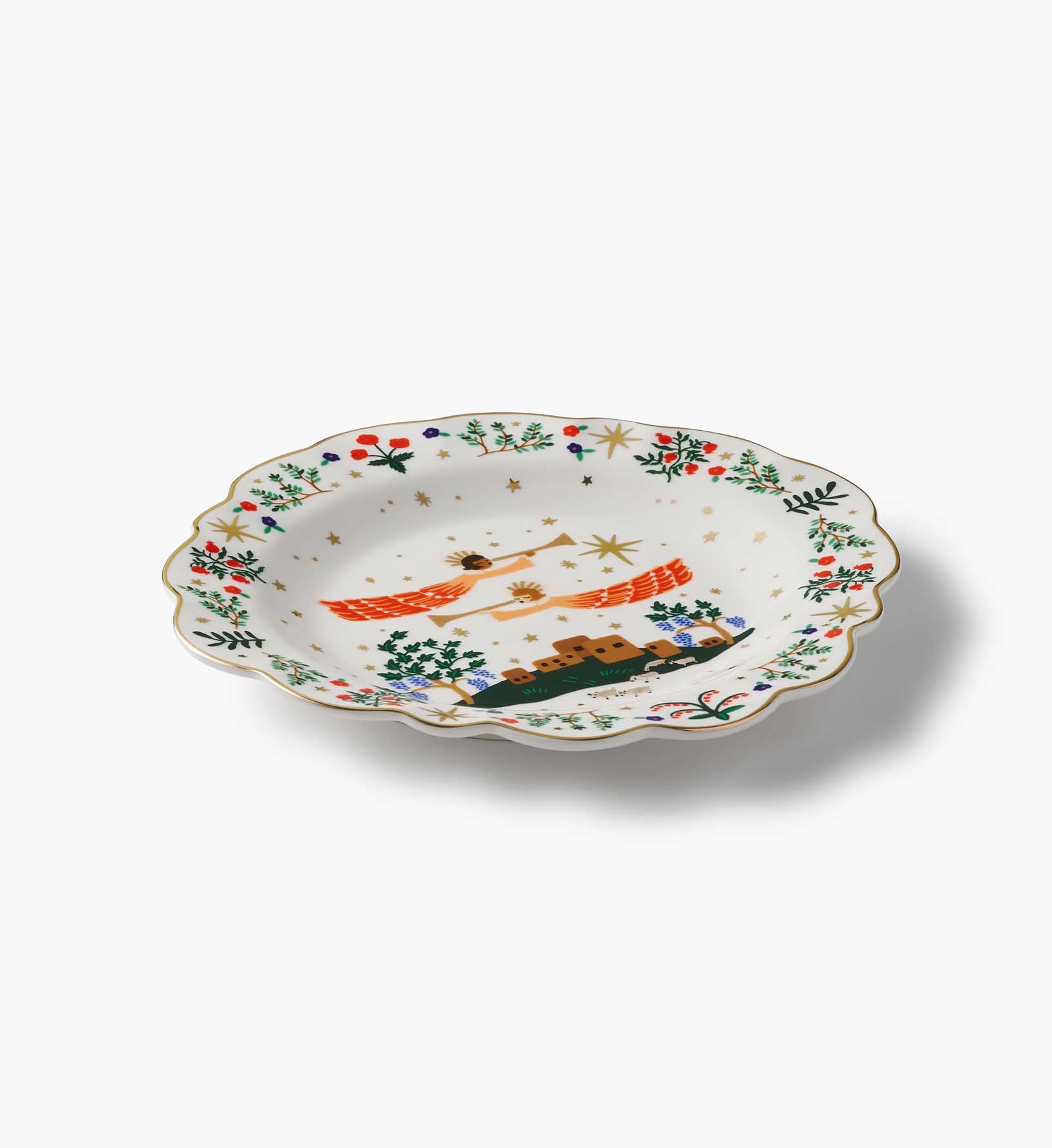 Porcelain Dessert Plate Set - Nativity