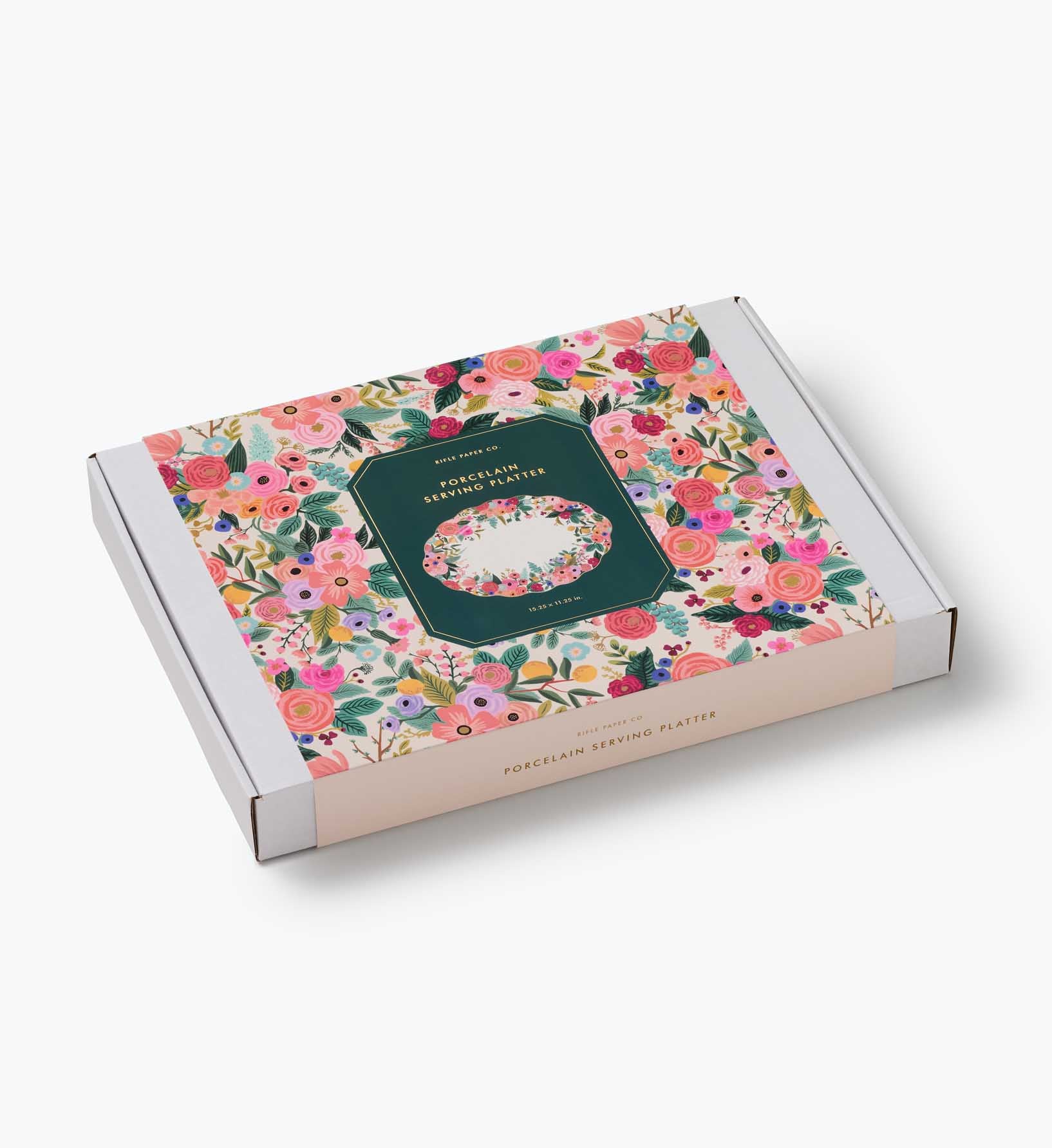 Large Porcelain Serving Platter - Garden Party