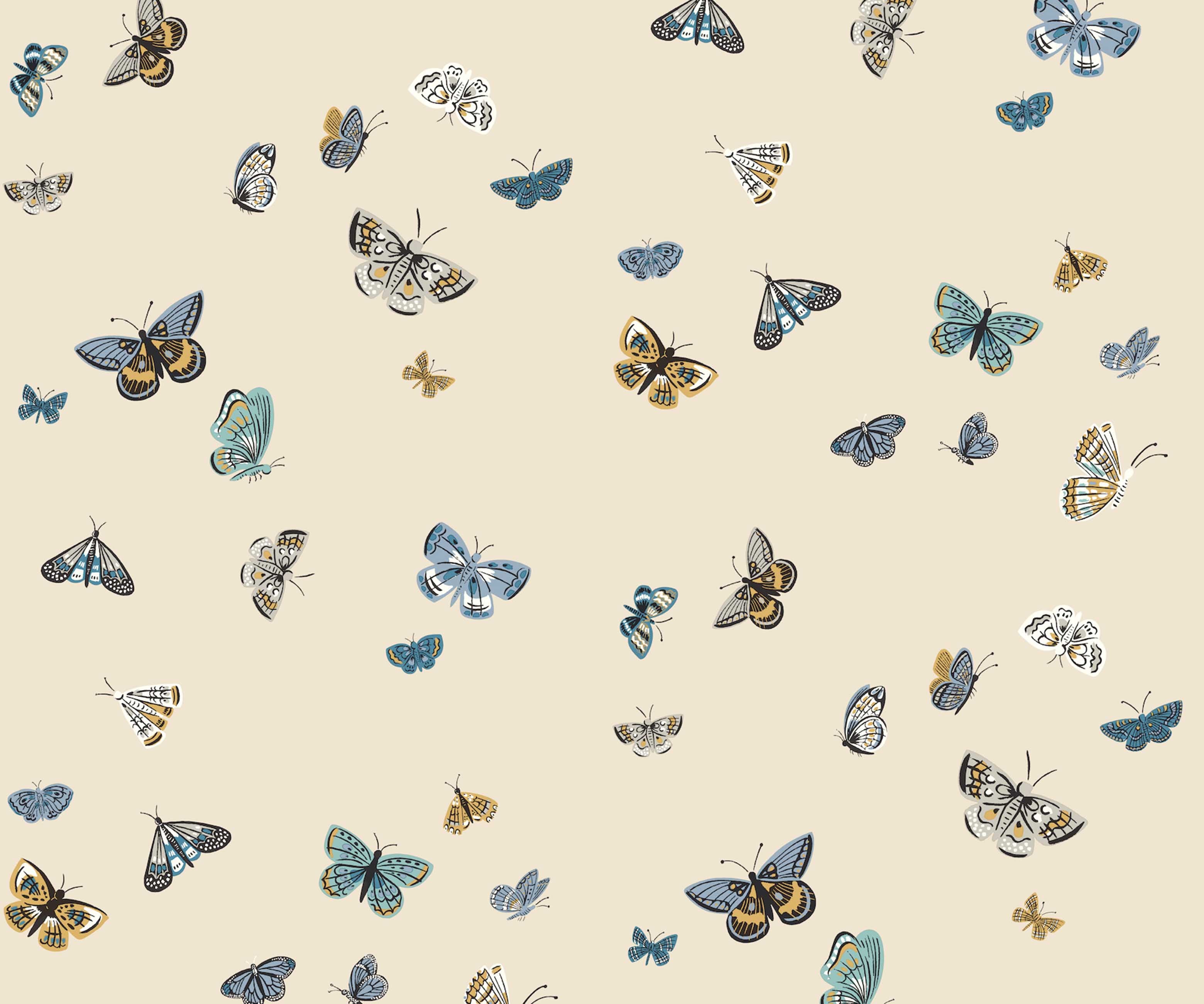Butterfly House Peel & Stick Wallpaper - Linen
