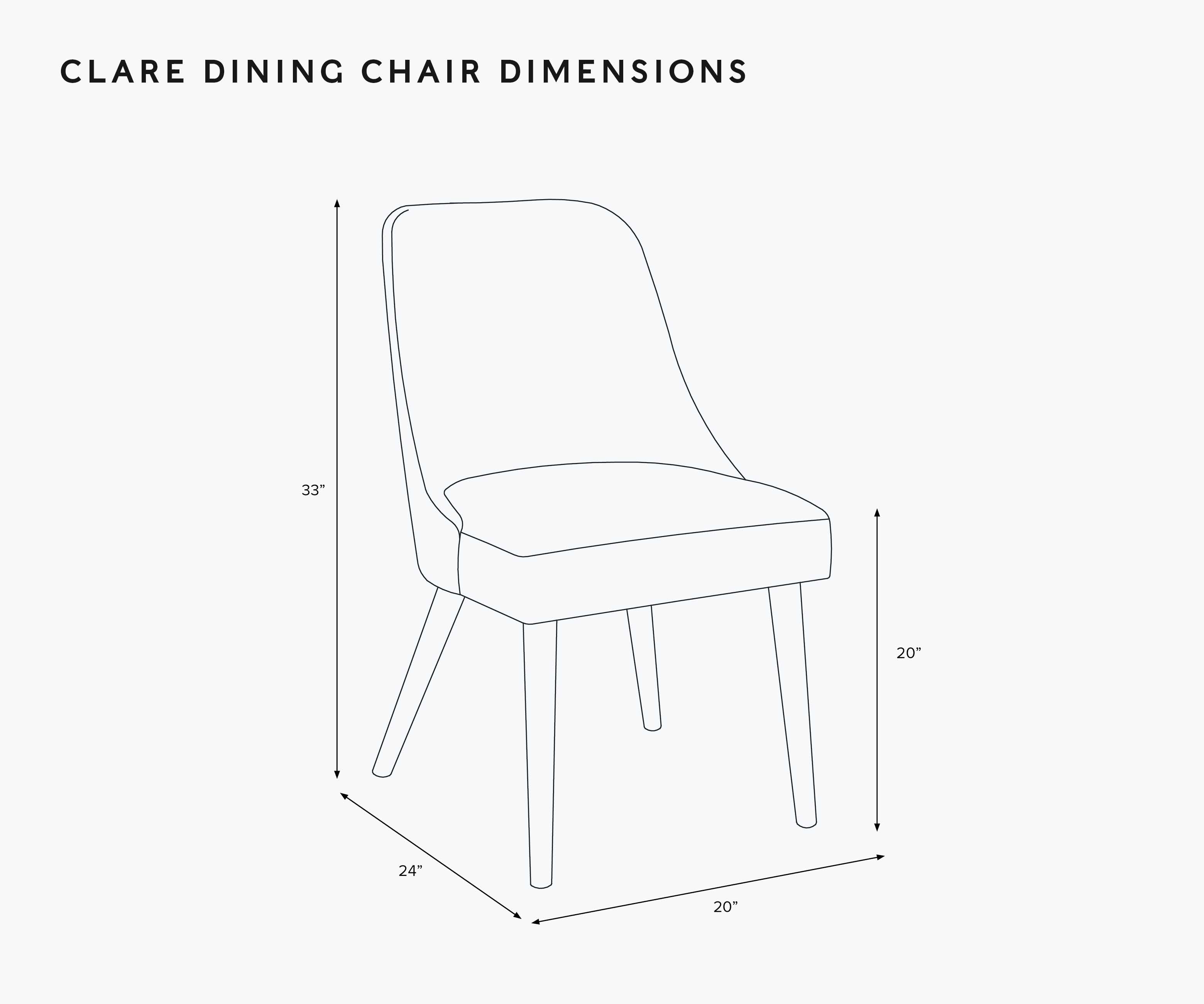 Clare Dining Chair - Dahlia
